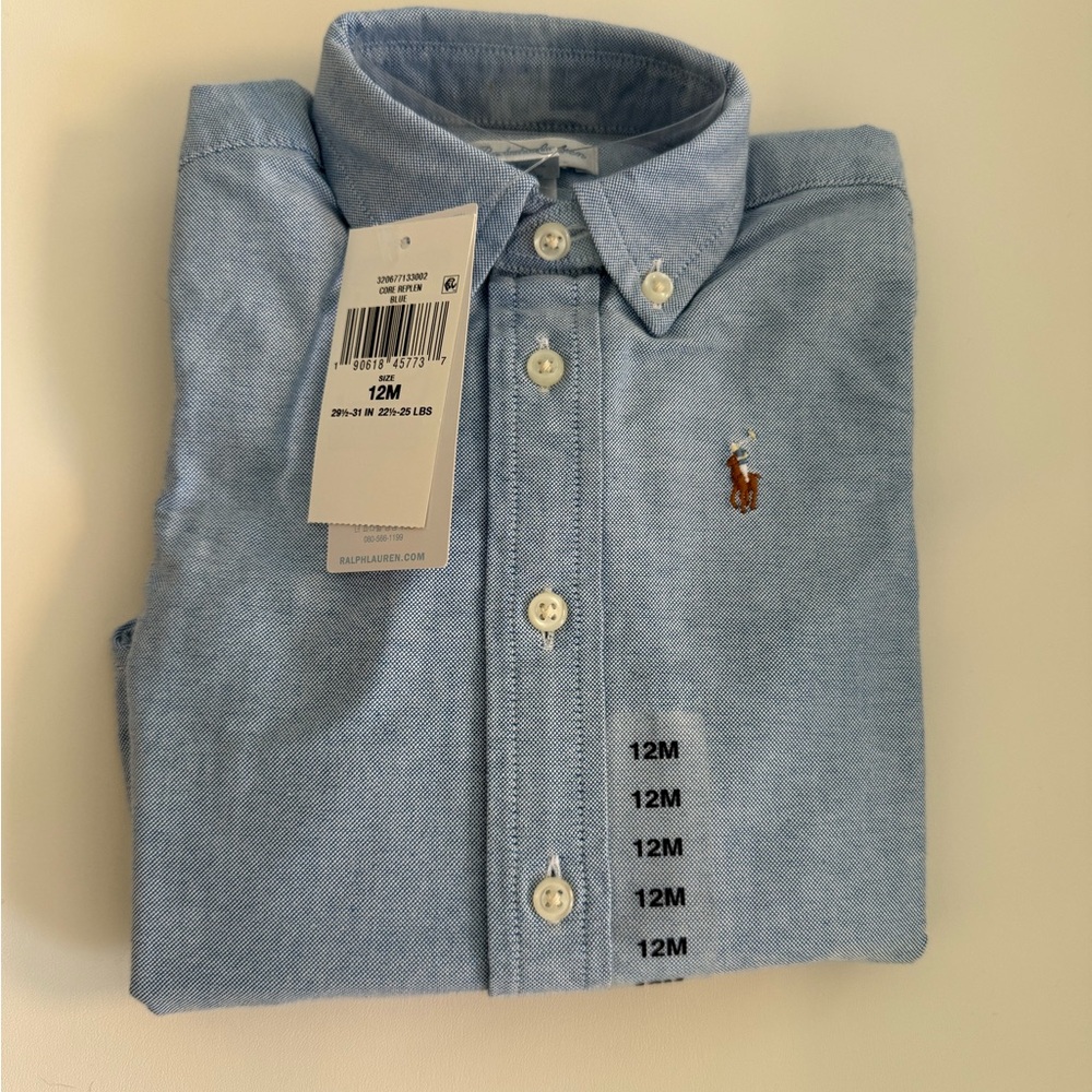 Ralph Lauren baby The Iconic Oxford Shirt 12M
